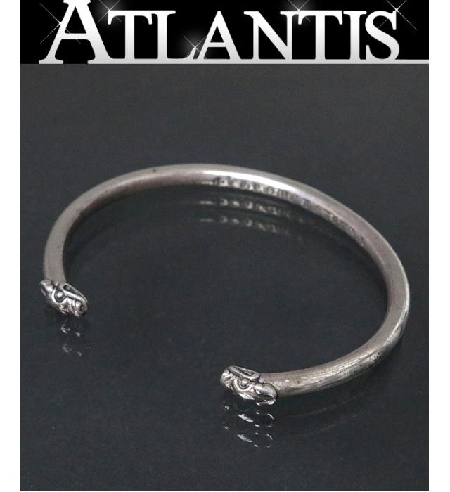 CHROME HEARTS 銀座店 クロムハーツ インボイス付き ダブルドッグ バングル シルバー SV925