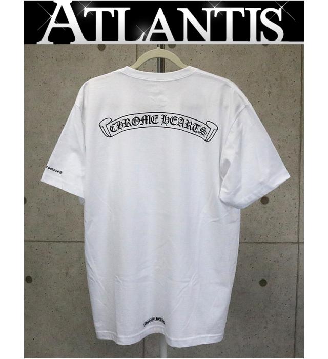 CHROME HEARTS 銀座店 クロムハーツ 新品 スクロールラベル Tシャツ 半袖 size:XL 白 | アトランティス