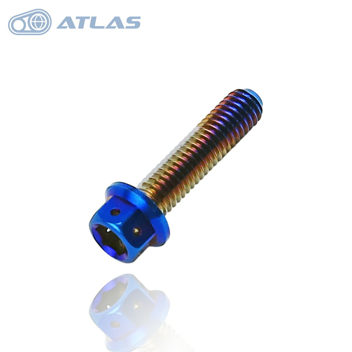 JSM ☆Star Bolt CNC加工 ヘキサゴンヘッド ボルト M6×25mm P1.0mm PVDチタンコート ヒートチタン画像