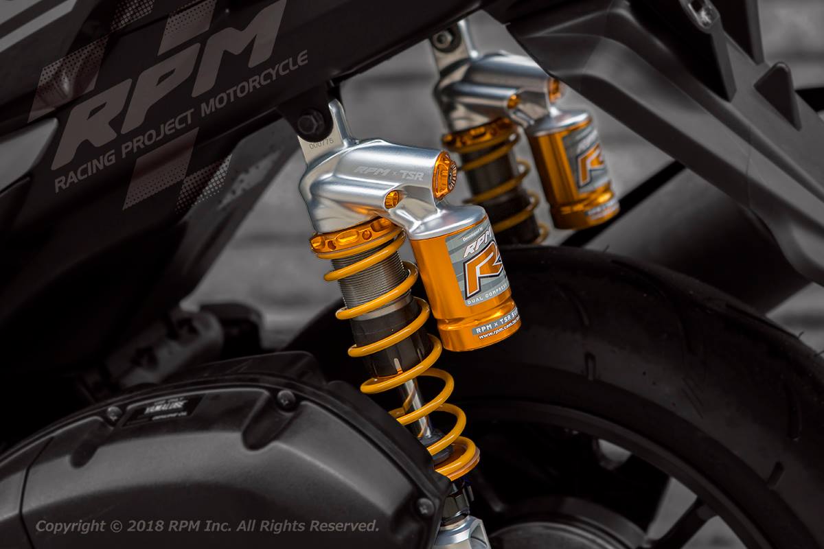 RPM RT TSRコラボ AEROX155 305mm フルアジャスタブルサスペンション カラーオーダー