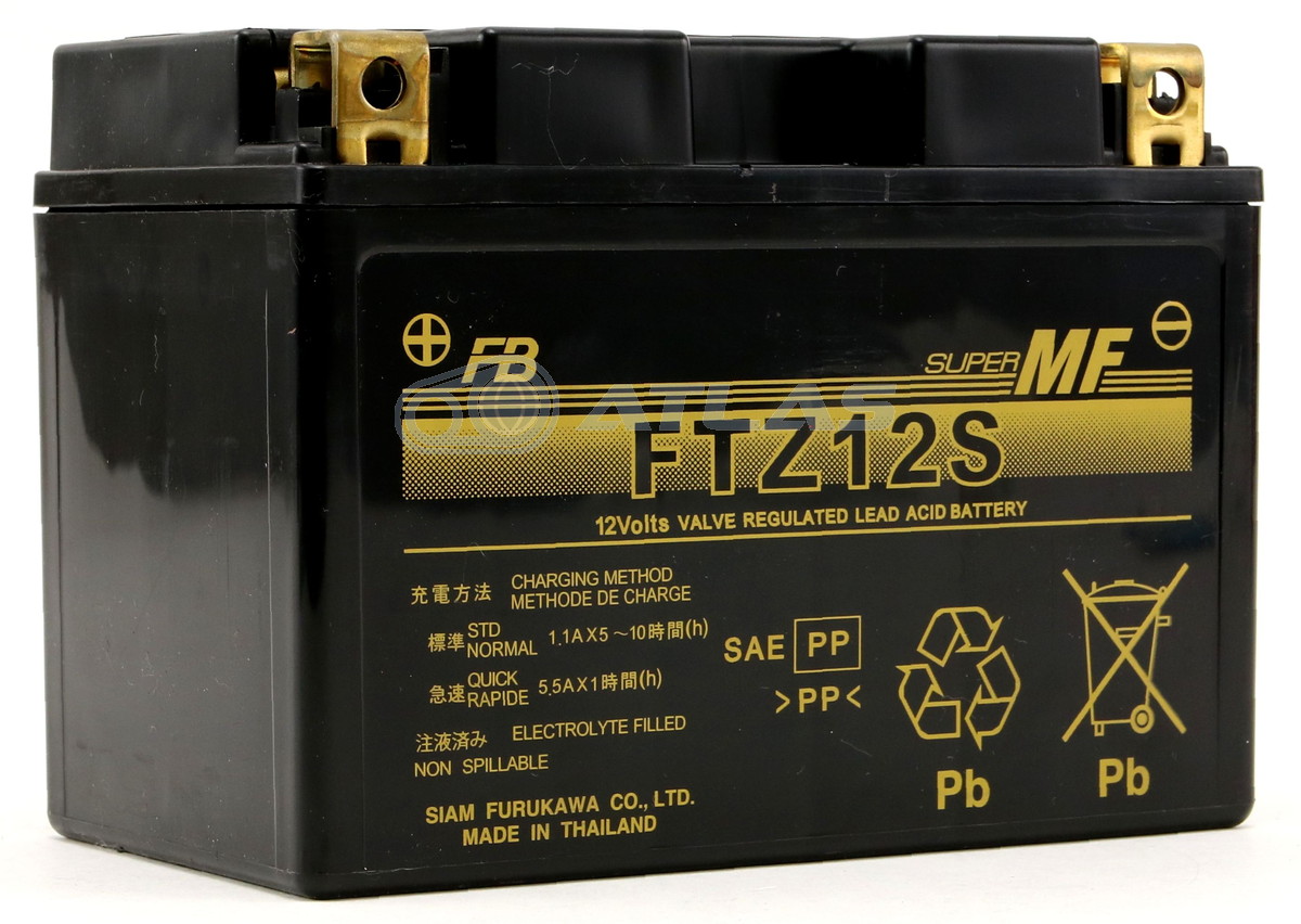 Line友だちクーポン発行中 バイク バッテリー古河電池 Furukawa Battery Ftz12s 初期充電済み メーカー1年保証 互換ytz12s Gtz12s Ttz12s Ocrmglobal Com