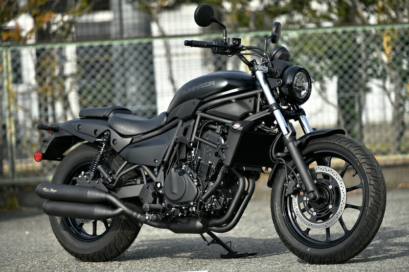 エリミネーター 400 スリップオンマフラー CROSS TWIN BLACK エリミネーター 400 スリップオンマフラー CROSS TWIN BLACK
