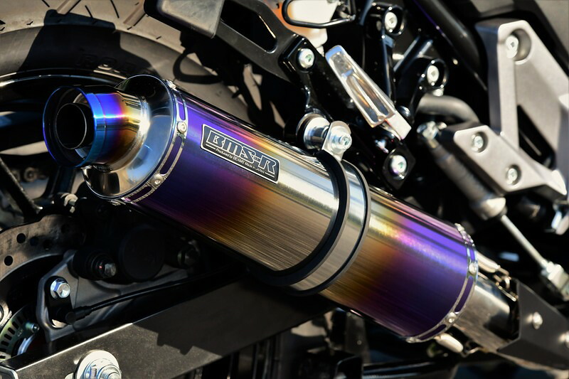 BEAMS V-STROM250 マフラー G337-53-P1J 2BK-DS11A R-EVO ヒートチタン スリップオン