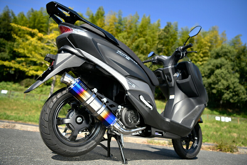 BEAMS G348-53-007 バーグマンストリート125EX BURGMAN 8BJ-EA23M R-EVO ヒートチタン ビームス マフラー｜アトラスダイレクトショップ
