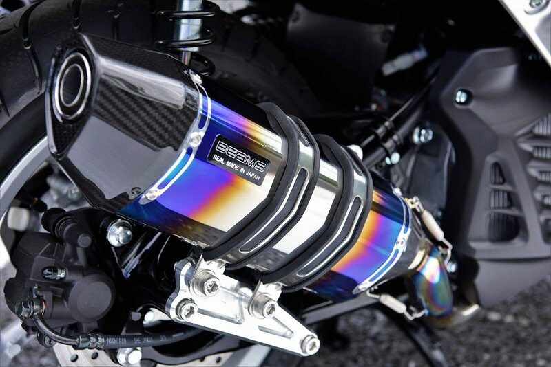 BEAMS N-MAX155 マフラー G252-65-001 エヌマックス 2BK-SG50J CORSA-EVO ヒートチタンサイレンサー ビームス