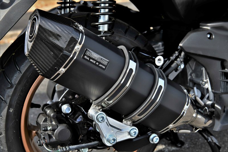 BEAMS G271-63-000 N-MAX155 8BK-SG66J 2022~ ﾌﾙｴｷ CORSA-EVO2 MBK ﾏｯﾄﾌﾞﾗｯｸ ビームス ﾏﾌﾗｰ