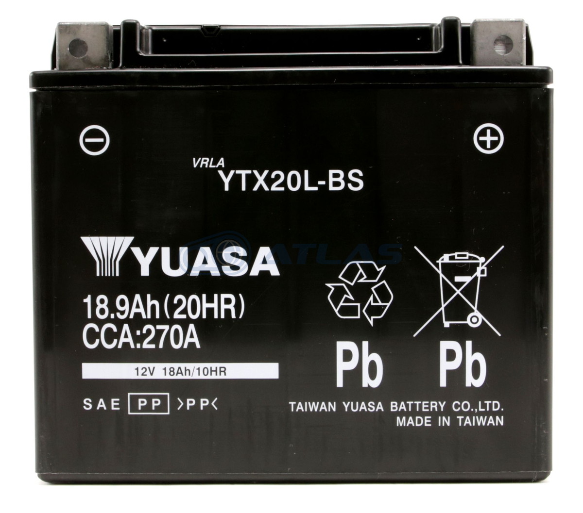 台湾YUASA YTX20L-BS 液入り充電済み 互換 ジェットスキー 1年保証付き GTX20L-