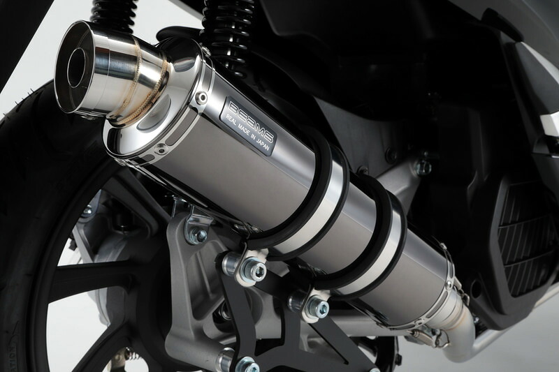 BEAMS マフラー G183-53-005 PCX HYBRID 2AJ-JF84 R-EVO スーパーメタルブラック フルエキ ビームス