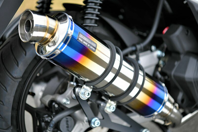 BEAMS G196-53-007 PCX160 2021~ 2BK-KF47 R-EVO ヒートチタン ビームス マフラー
