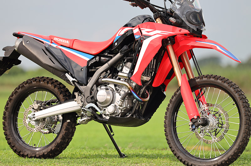 SP TADAO SP忠男マフラー 2021~CRF250RALLY 2BK-MD47 POWERBOX パイプ チタンブルー CR2-PB-31