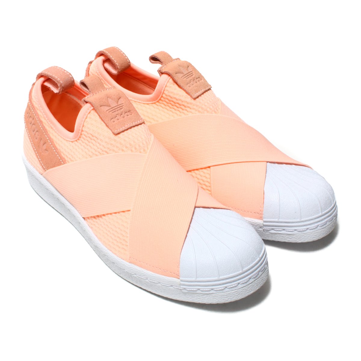 adidas pink slip on shoes