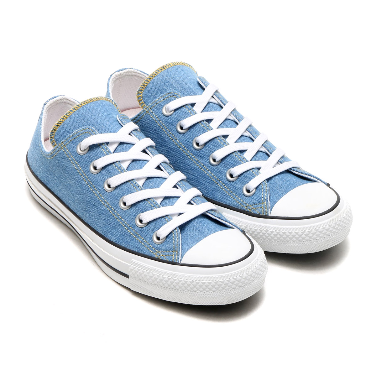 blue denim converse sneakers