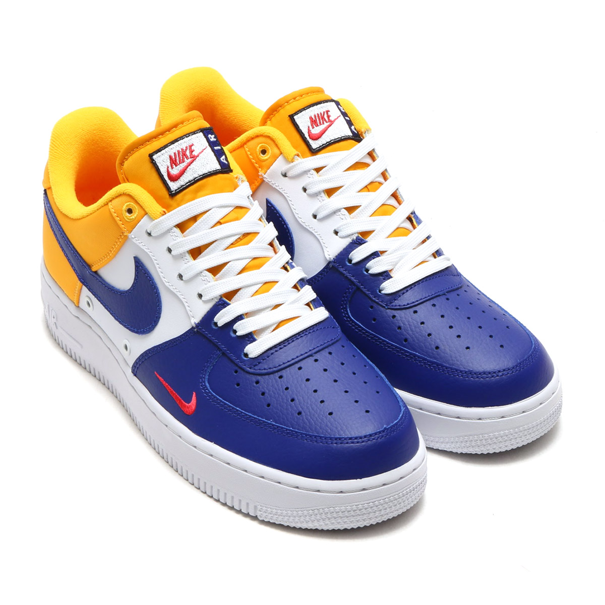 royal blue and yellow air force ones