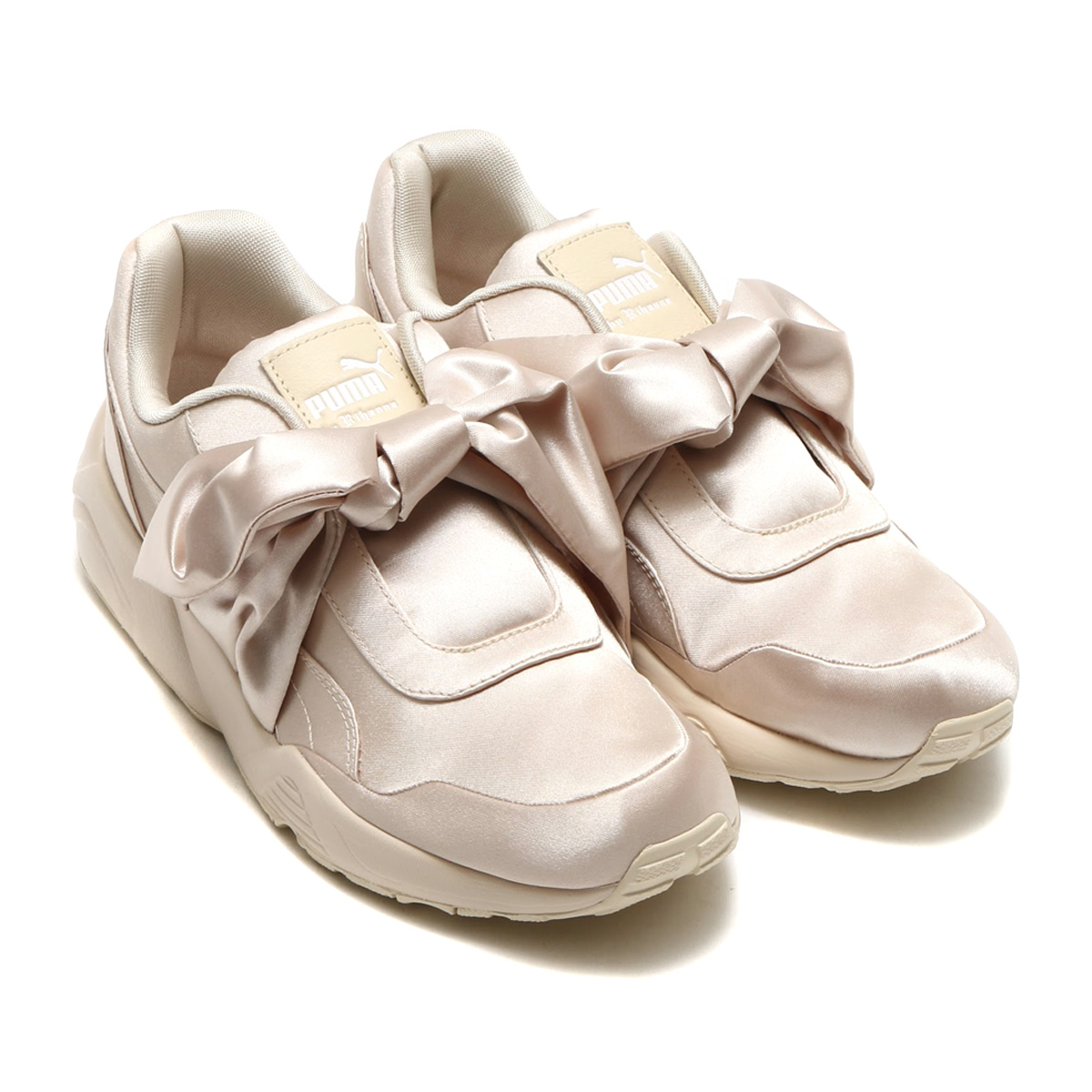 puma pink bow sneakers