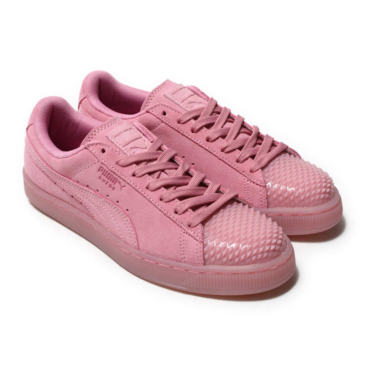 all pink suede pumas women's