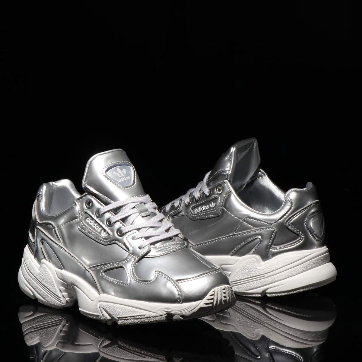 adidas falcon silver metallic