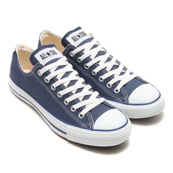 converse all star ox low navy blue canvas