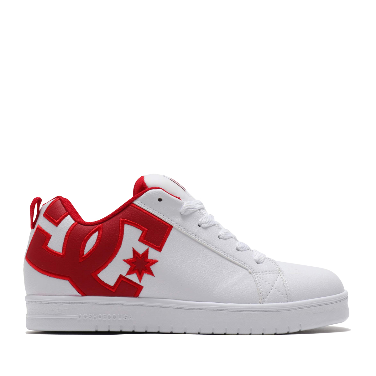 dc shoes white and red