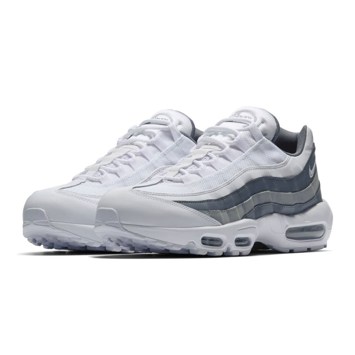 air max 95 gray and white