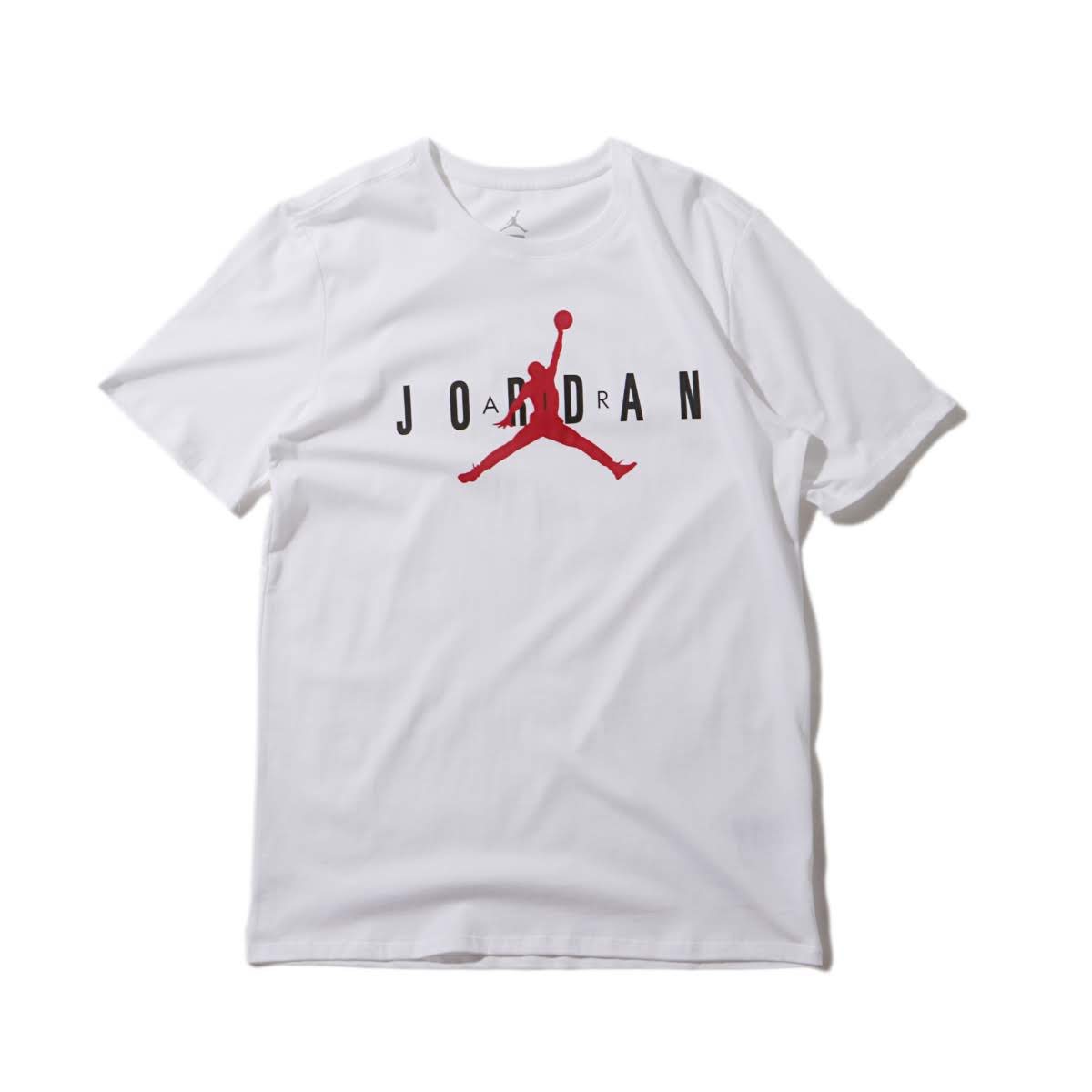 white red jordan shirt