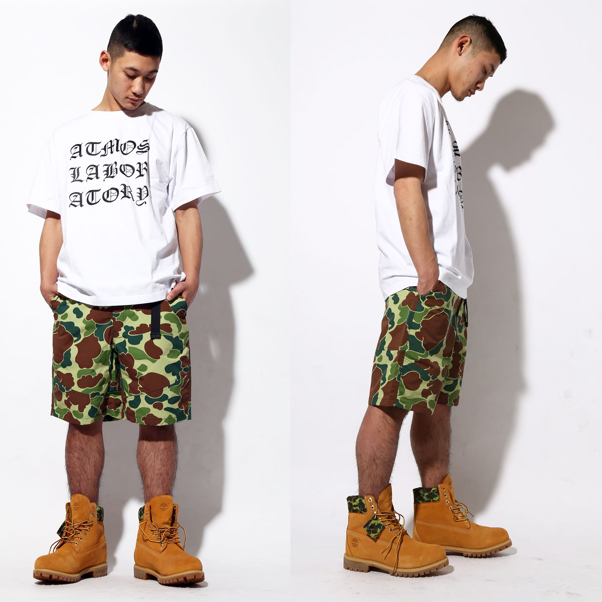 shorts with timbs