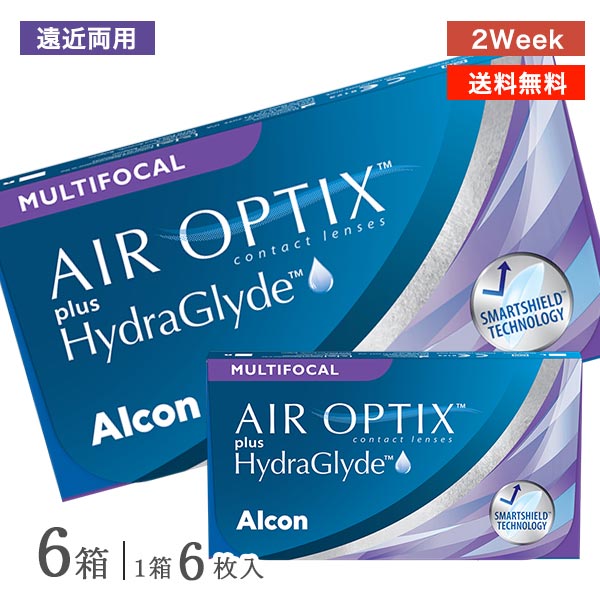 【貨物輸送無料】エアオプティクス 付け加える ハイドラグライド マルチフォーカル 6箱仕掛ける（アルコン alcon 接点 コンタクトレンズ 6枚 2week 2週 エア湖 オプティクス AIR OPTIX plus HydraGlyde Astigmatism Multifocal） コンタクトレンズ・ケア用品-ソフトコンタクトレンズ