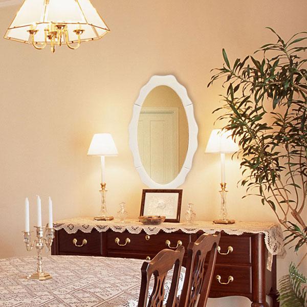 Mirror Wall Hanging Antique Fashionable Interior Design Looking Glass Lavatory Retro Door