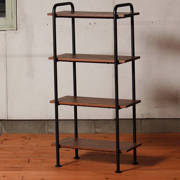 Open Rack Shelf Slim Display Antique Three Wood Width 60 Cm Open Rack Shelf Slim Display Antique Three Wood Width 60 Cm