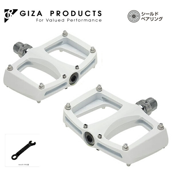 GIZA PRODUCTS ギザ プロダクツ REX-02 ペダル WHT PDL14202 注目ブランド