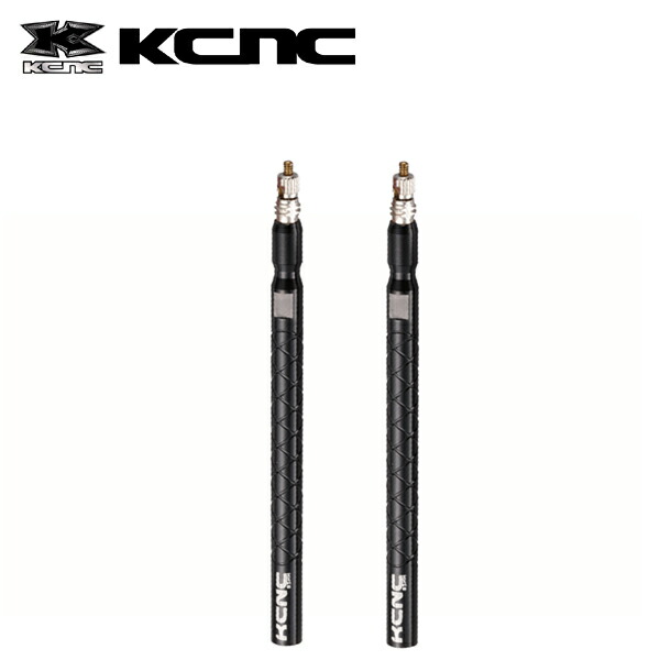 KCNC ｺｱﾊﾞﾙﾌﾞｴｸｽﾃﾝﾀﾞｰ 761031 52mm ﾌﾞﾗｯｸ 仏式 チューブ用 自転車 アルミ 延長バルブ 2個入り  [定休日以外毎日出荷中]