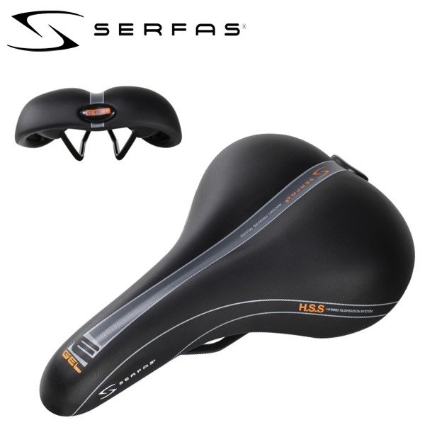 SERFAS(サーファス) 自転車 サドル コンフォート 衝撃吸収 イーゲル ハイブリッドカットアウト EG-82 279X171 ブラック 651427（中古品） 楽天市場】SERFAS サーファス サドル イーゲル 651428 260X178