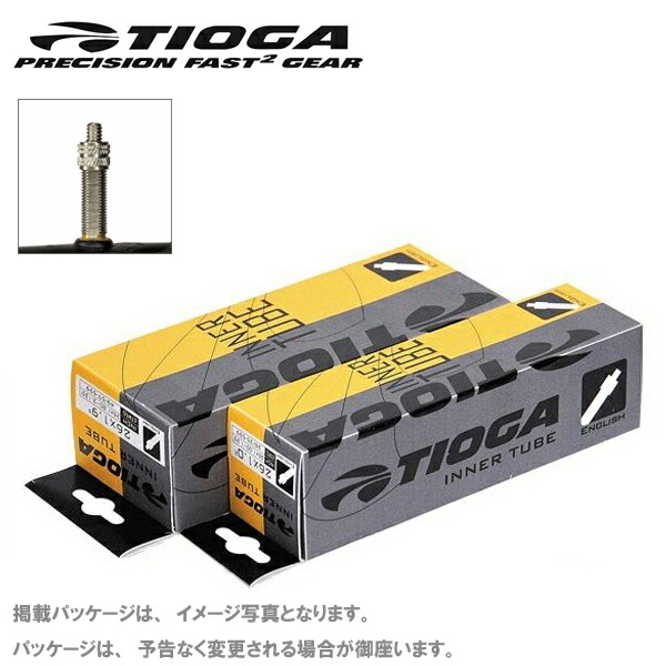 楽天市場】【2本セット】 TIOGA タイオガ チューブ TIT11201 インナーチューブ 英式 26x1.50-1.75  27mm：アトミックサイクル