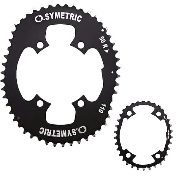 STRONGLIGHT ストロングライト OSYMETRIC チェーンリングキット 110PCD 4arms (50/34) 5502041｜アトミックサイクル