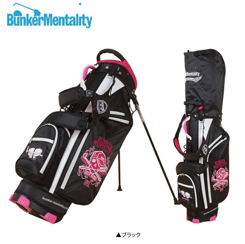 楽天市場 バンカーメンタリティー Skullgolfbag7a スタンド キャディバッグ ブラック Bunkermentalty バンカーメンタリティー キャディバッグ アトミックゴルフ
