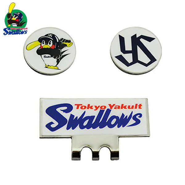 楽天市場 プロ野球 ゴルフ 東京ヤクルトスワローズ Ysac 9529 グリップマーカー オフィシャルグッズ Yakult Swallows プロ野球 グリップマーカ アトミックゴルフ