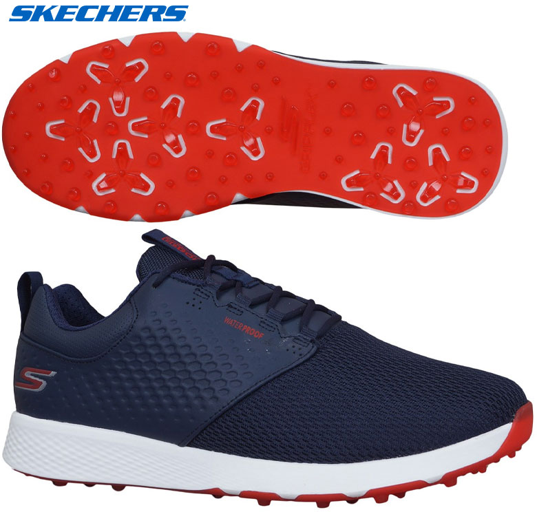 楽天市場 スケッチャーズ ゴルフ ゴーゴルフ エリート4 プレステージ スパイクレス ゴルフシューズ ネイビー レッド Skechers Elite 4 Prestige アトミックゴルフ