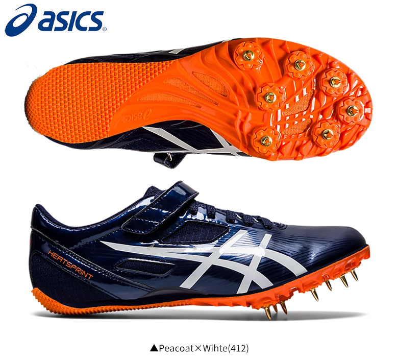 ユニセックス アシックス ヒート スプリント Fr 8 Ttp528 陸上スパイク シューズ Peacoat Wihte 412 Asics Heatsprint Fr 8 Highsoftsistemas Com Br