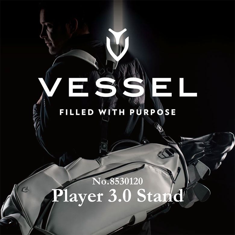 ベゼル ゴルフ 8530120 VESSEL Player ゴルフバッグ ダブルショルダー