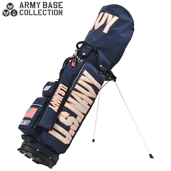 新品 AVIREX アヴィレックスゴルフ スタンド キャディバッグ モスグリーン 新品 AVIREX アヴィレックスゴルフ スタンド キャディバッグ