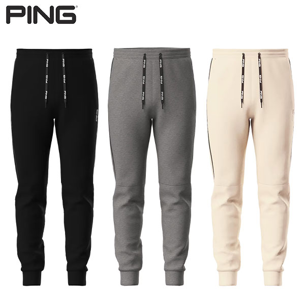 新品 PING ピン ゴルフ 総柄 ストレッチパンツ 定価22000円 黒 LL PING ピン（PING）（メンズ）ゴルフウェア カモフラ柄ストレッチ