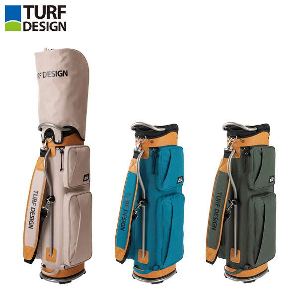 ターフデザイン(TURF DESIGN)キャディバック 朝日ゴルフ】【未使用品】『TURF DESIGN ターフデザイン