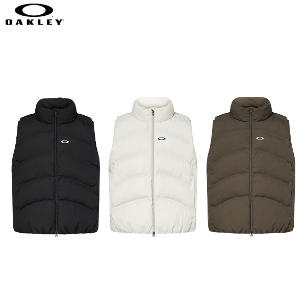 新品　オークリー　OAKLEY ゴルフ　中綿　ダウン　ベスト　ベージュ OAKLEY（オークリー） ダウンベスト スカル ダイヤゴルナル ダウン