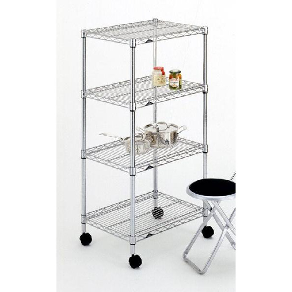 NLH6012-4 ルミナスレギュラースチールラック4段幅61×奥行46×高さ126cm【ポール径25mm】【メーカー直送代引不可】