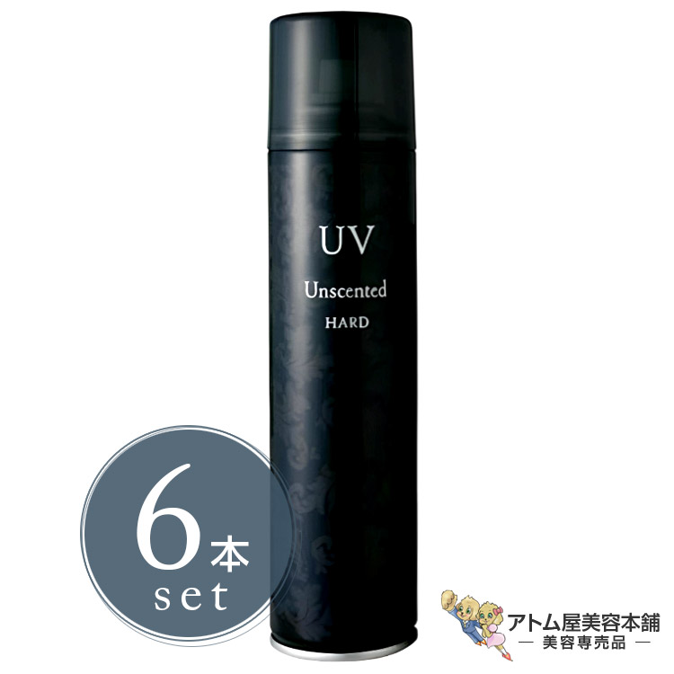 ニューフラワー アンセンティド ハード UV スプレー 205g＜6本セット！＞ハード キープ ホールド 1日キープ 長時間キープ スタイルキープ アップスタイル 崩れない 美容専売 サロン専売 美容室 美容師 サロン プロ用 業務用 ニューフラワー化粧品
