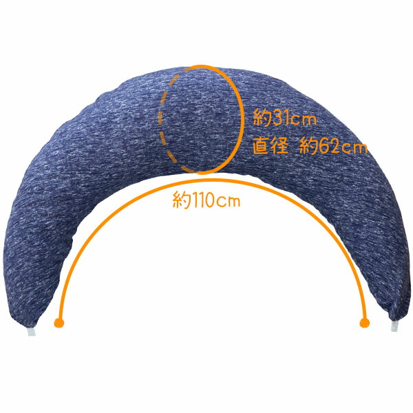 マルチクッション 授乳クッション 抱き枕 クッション 三日月 枕 出産準備 妊婦 妊娠中 ごろ寝 ママ 赤ちゃん Natural Gaz Org