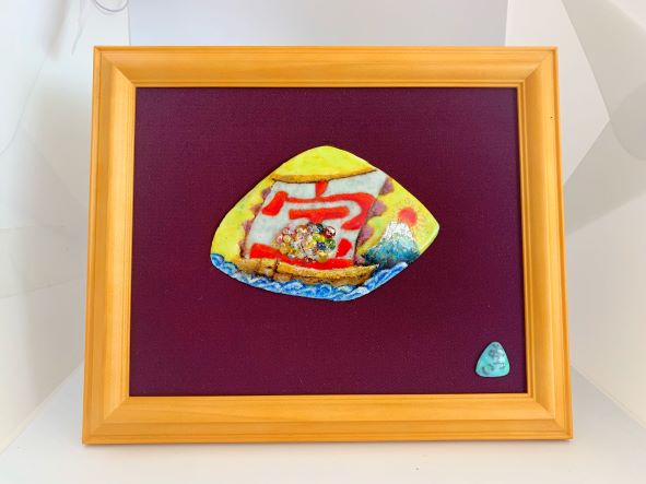 楽天市場】七宝焼き 七宝焼 創作七宝額絵 工芸品 「神々の住む島」一点