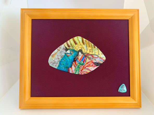 楽天市場】七宝焼き 七宝焼 創作七宝額絵 工芸品 「神々の住む島」一点