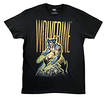 【中古】【輸入品・未使用】Marvel メンズ X-メンウルヴァリンスカルパイルグラフィックTシャツ（） Mサイズ ブラック