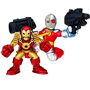 【中古】【輸入品・未使用】Marvel Superhero Squad Series 14 Mini 3 Inch Figure 2-Pack Deathlok and Iron Man 2020画像