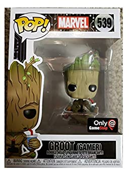 【中古】【輸入品・未使用】Funko POP! マーベル ゲーマー グルート シッティング限定 ビニールフィギュア